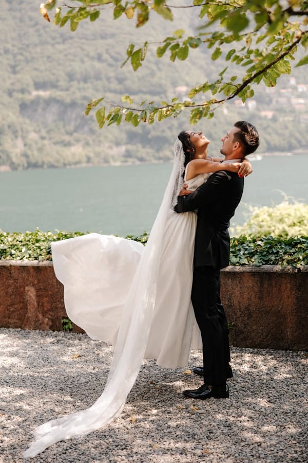 Luxury wedding dinner setup at Amalfi Coast venue